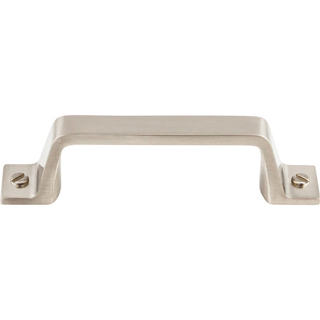 Top Knobs TK742BSN: 3" cc Channing Flat Bar Cabinet Pull - Brushed Satin Nickel