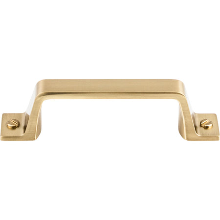 Top Knobs TK742HB: 3" cc Channing Flat Bar Cabinet Pull - Honey Bronze