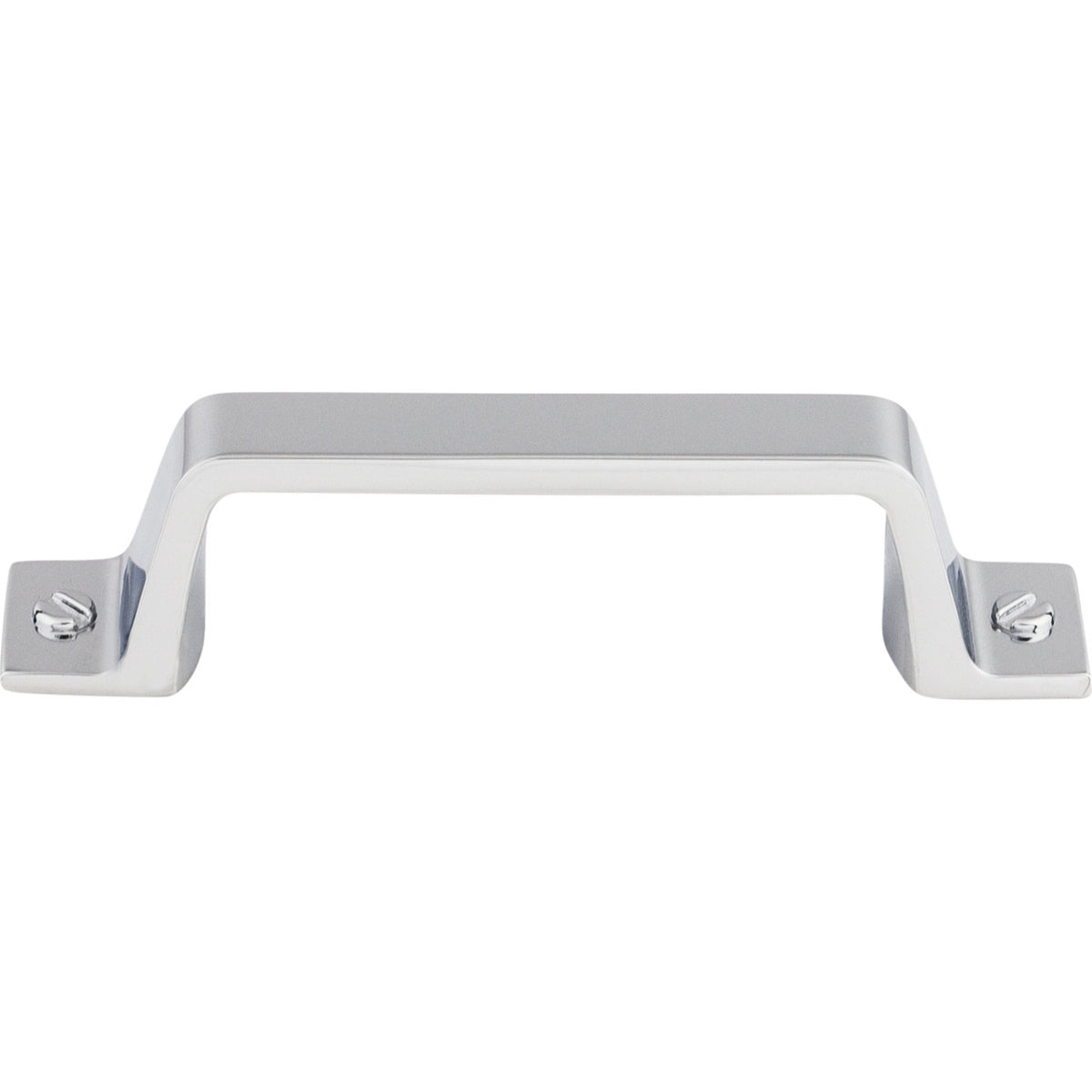 Top Knobs TK742PC: 3" cc Channing Flat Bar Cabinet Pull - Polished Chrome