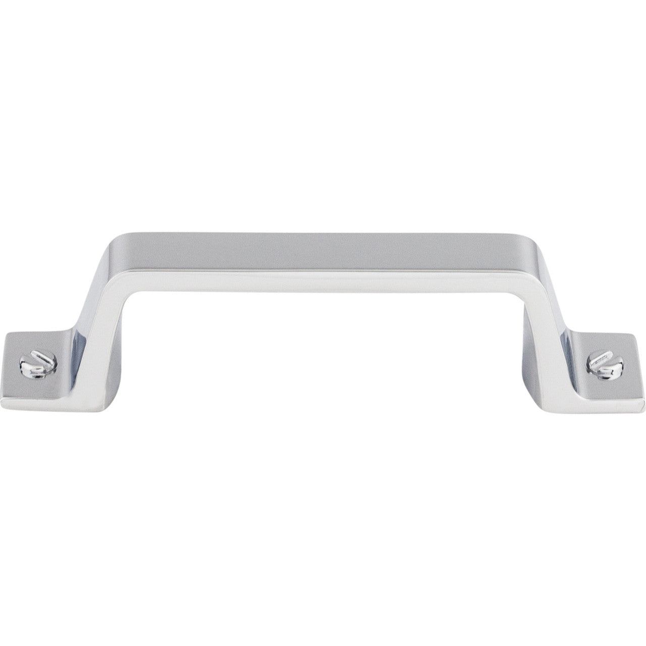 Top Knobs TK742PC: 3" cc Channing Flat Bar Cabinet Pull - Polished Chrome