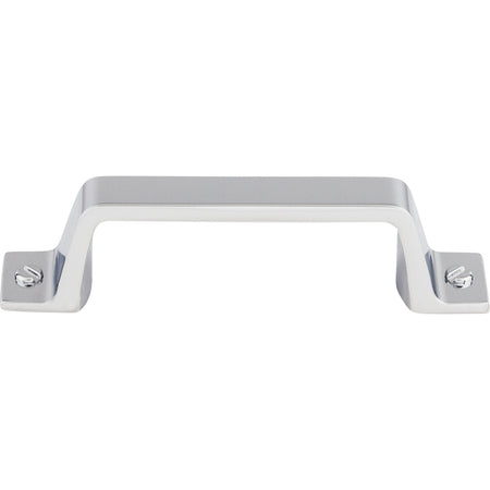 Top Knobs TK742PC: 3" cc Channing Flat Bar Cabinet Pull - Polished Chrome