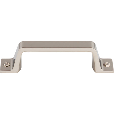 Top Knobs TK742PN: 3" cc Channing Flat Bar Cabinet Pull - Polished Nickel