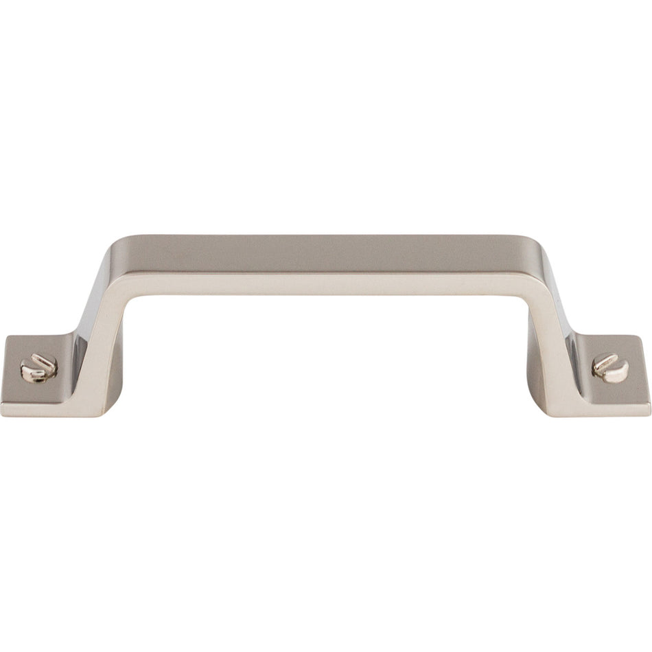 Top Knobs TK742PN: 3" cc Channing Flat Bar Cabinet Pull - Polished Nickel