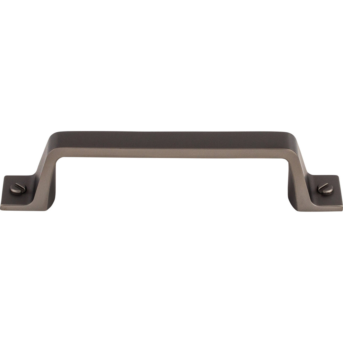 Top Knobs TK743AG: 3-3/4" cc Channing Flat Bar Cabinet Pull - Ash Gray