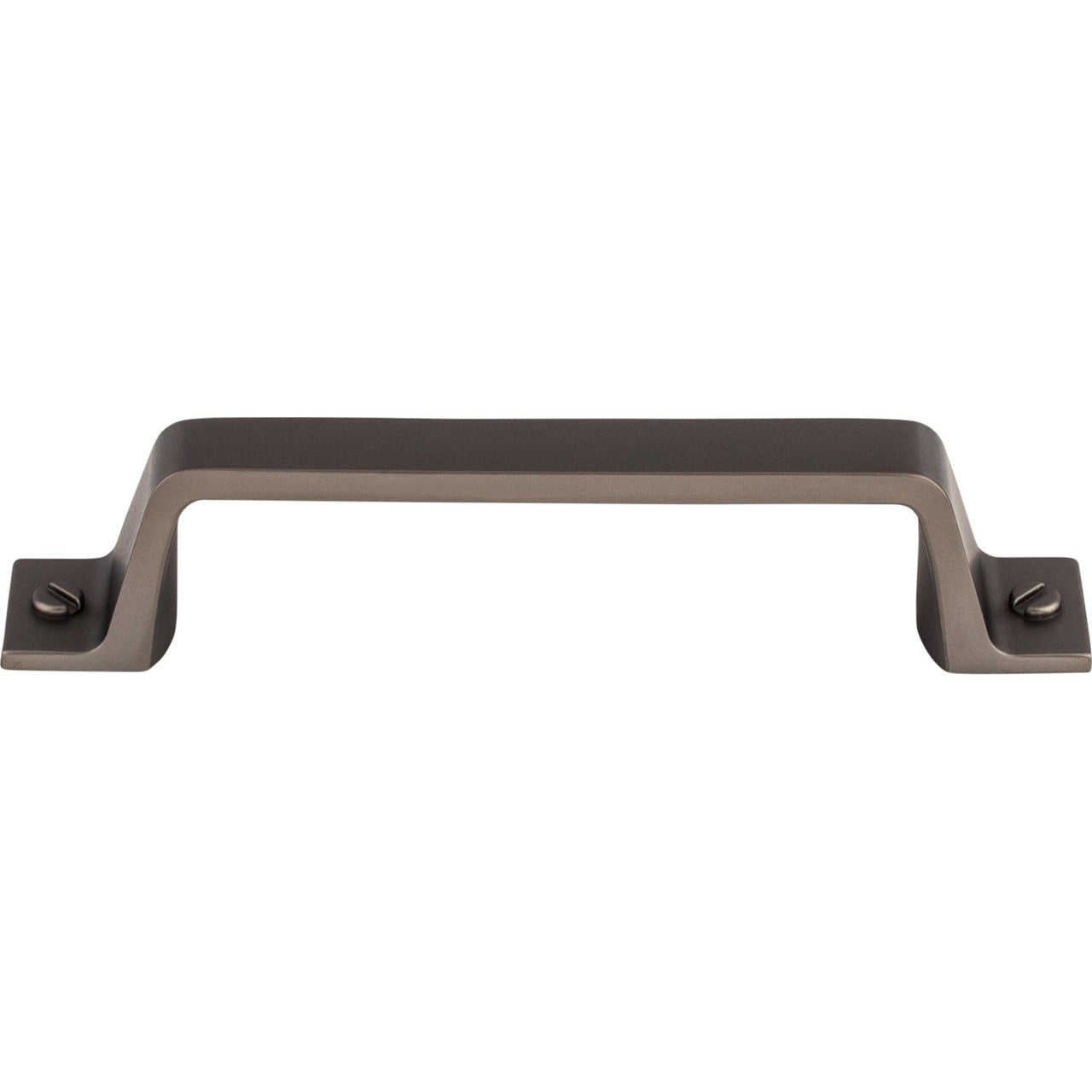 Top Knobs TK743AG: 3-3/4" cc Channing Flat Bar Cabinet Pull - Ash Gray