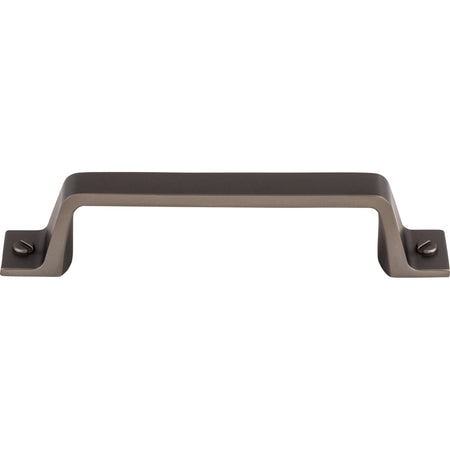 Top Knobs TK743AG: 3-3/4" cc Channing Flat Bar Cabinet Pull - Ash Gray
