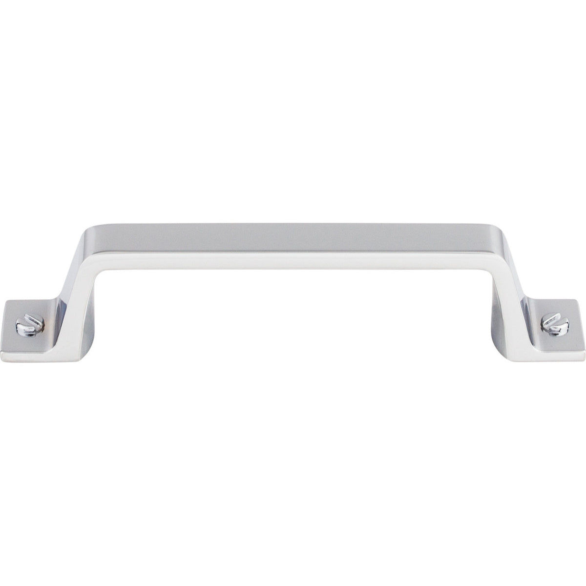 Top Knobs TK743PC: 3-3/4" cc Channing Flat Bar Cabinet Pull - Polished Chrome