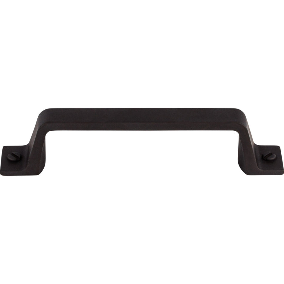 Top Knobs TK743SAB: 3-3/4" cc Channing Flat Bar Cabinet Pull - Sable