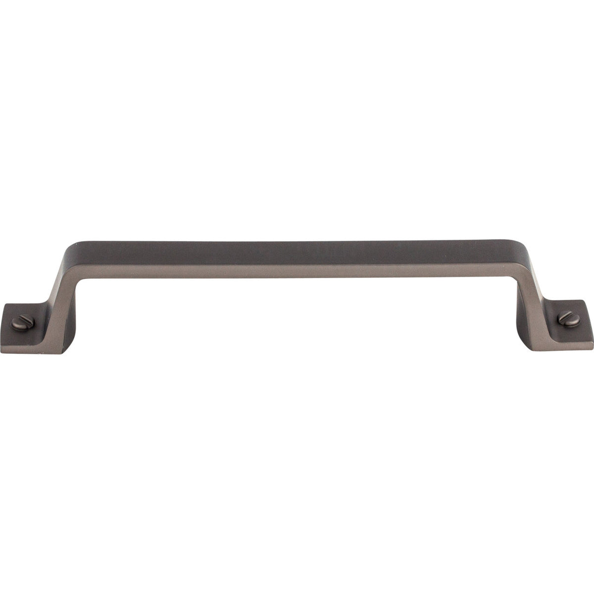 Top Knobs TK744AG: 5-1/16" cc Channing Flat Bar Cabinet Pull - Ash Gray