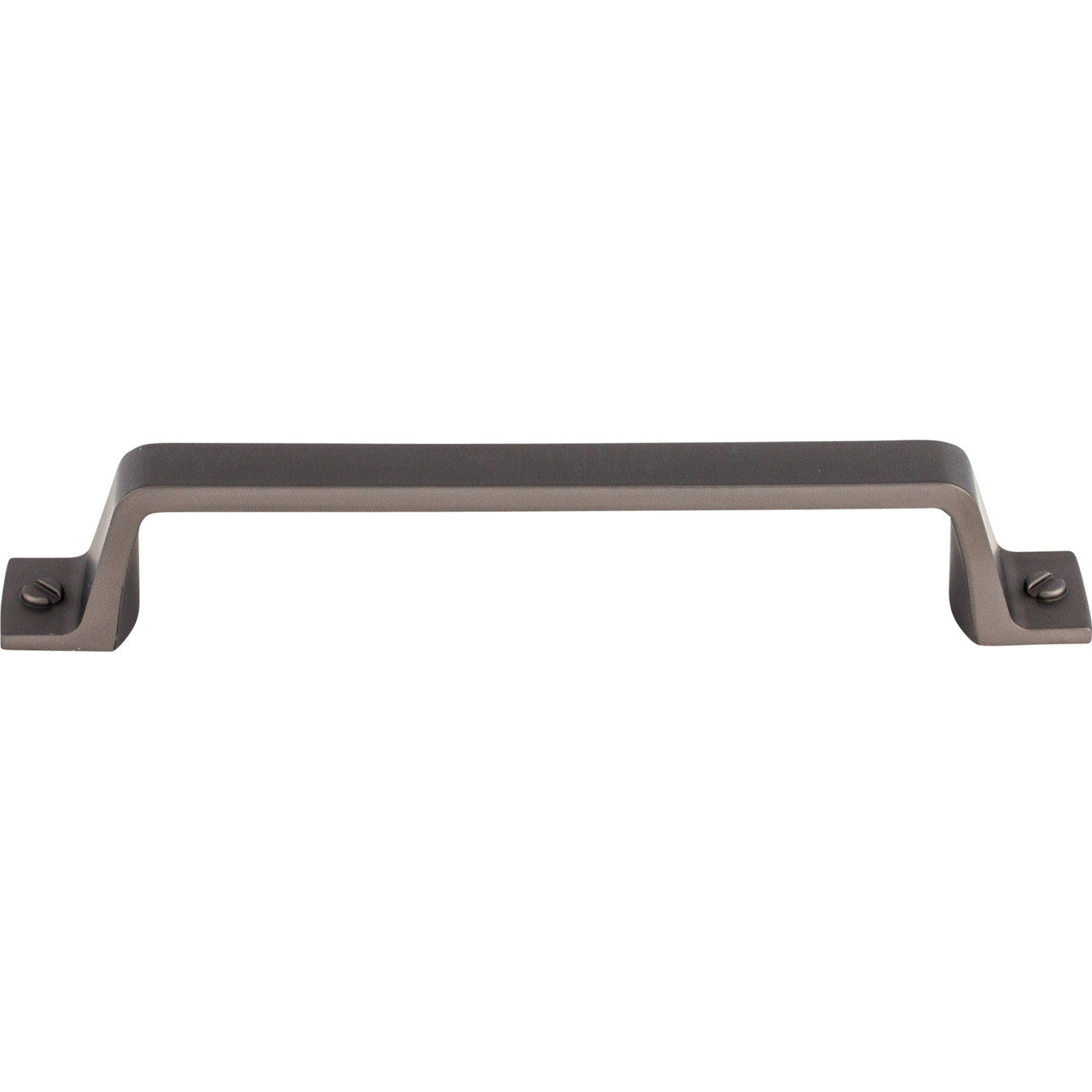 Top Knobs TK744AG: 5-1/16" cc Channing Flat Bar Cabinet Pull - Ash Gray