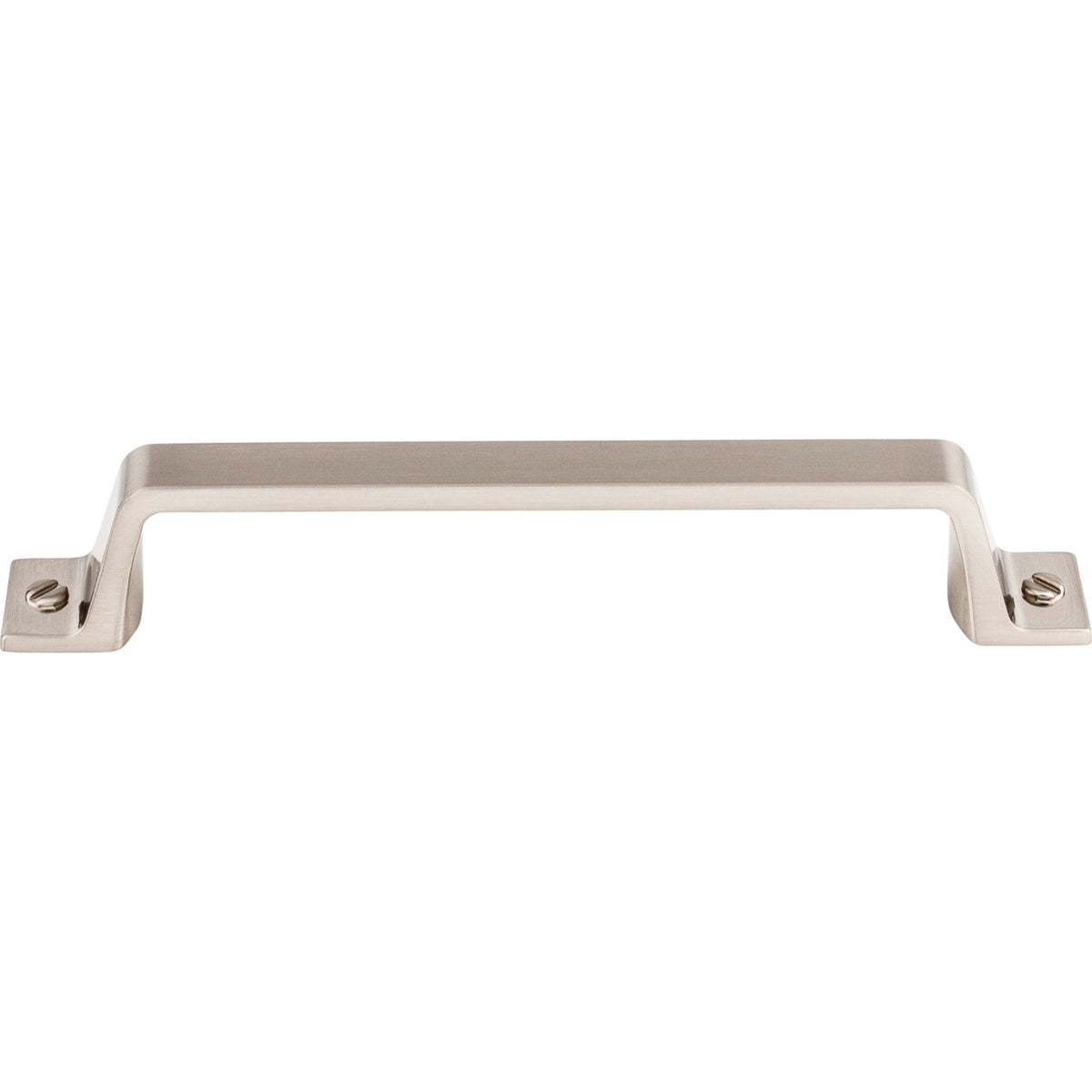 Top Knobs TK744BSN: 5-1/16" cc Channing Flat Bar Cabinet Pull - Brushed Satin Nickel