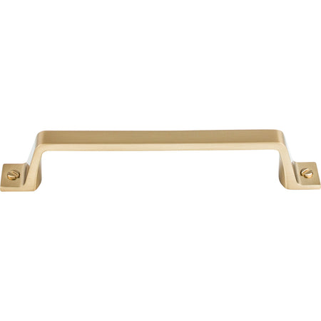 Top Knobs TK744HB: 5-1/16" cc Channing Flat Bar Cabinet Pull - Honey Bronze