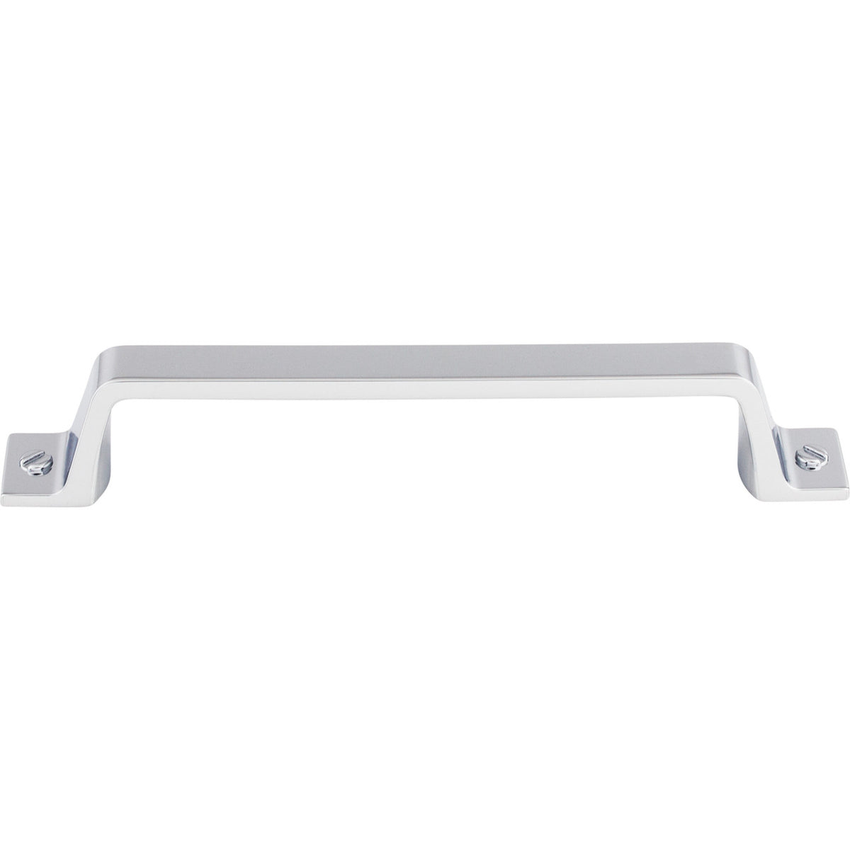 Top Knobs TK744PC: 5-1/16" cc Channing Flat Bar Cabinet Pull - Polished Chrome