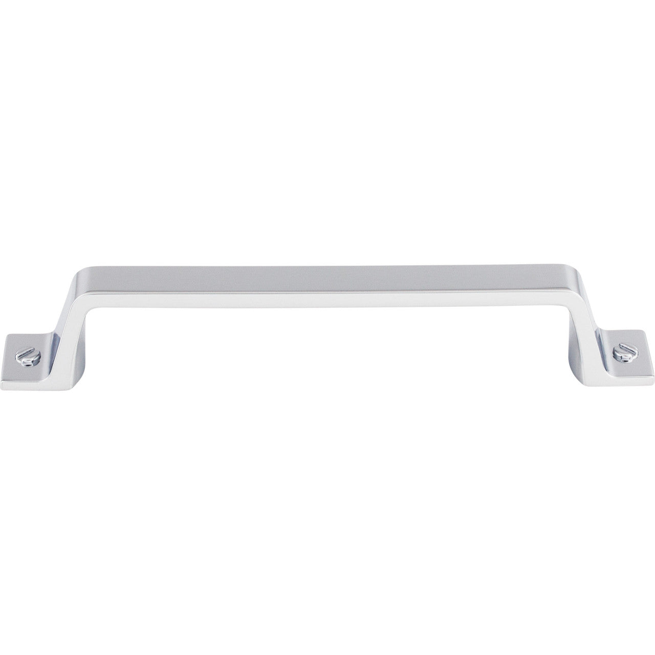 Top Knobs TK744PC: 5-1/16" cc Channing Flat Bar Cabinet Pull - Polished Chrome