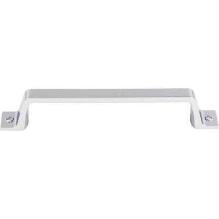 Top Knobs TK744PC: 5-1/16" cc Channing Flat Bar Cabinet Pull - Polished Chrome