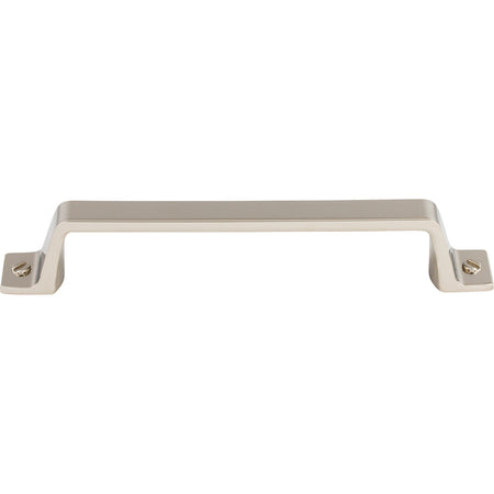 Top Knobs TK744PN: 5-1/16" cc Channing Flat Bar Cabinet Pull - Polished Nickel