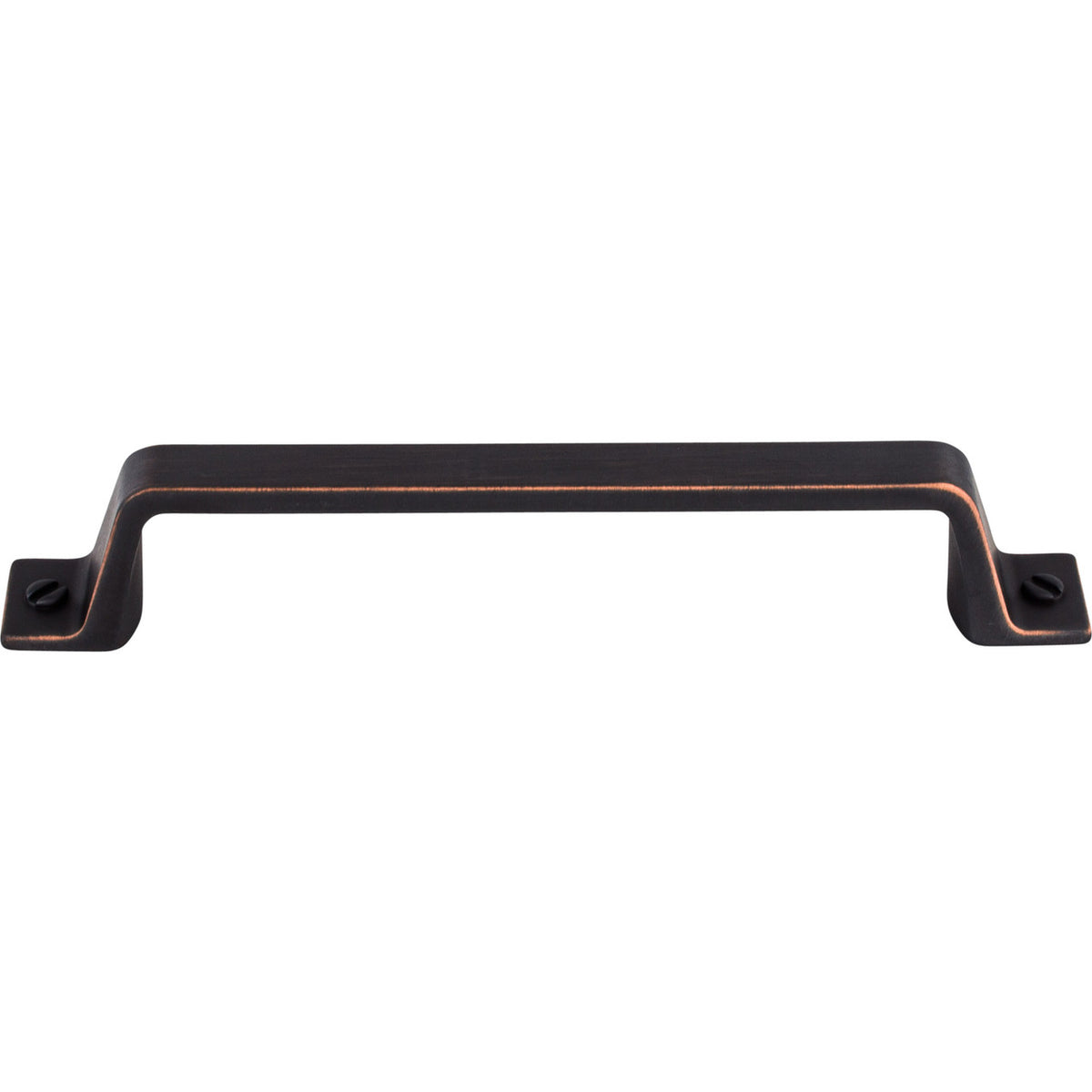 Top Knobs TK744UM: 5-1/16" cc Channing Flat Bar Cabinet Pull - Umbrio