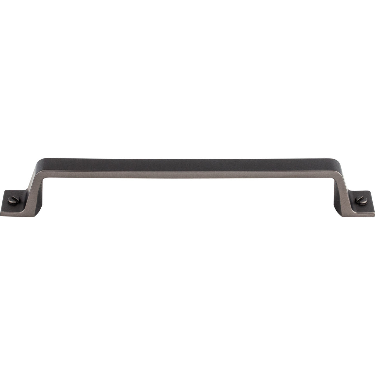 Top Knobs TK745AG: 6-5/16" cc Channing Flat Bar Cabinet Pull - Ash Gray