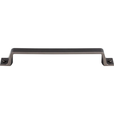 Top Knobs TK745AG: 6-5/16" cc Channing Flat Bar Cabinet Pull - Ash Gray