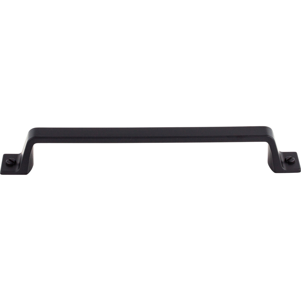 Top Knobs TK745BLK: 6-5/16" cc Channing Flat Bar Cabinet Pull - Flat Black