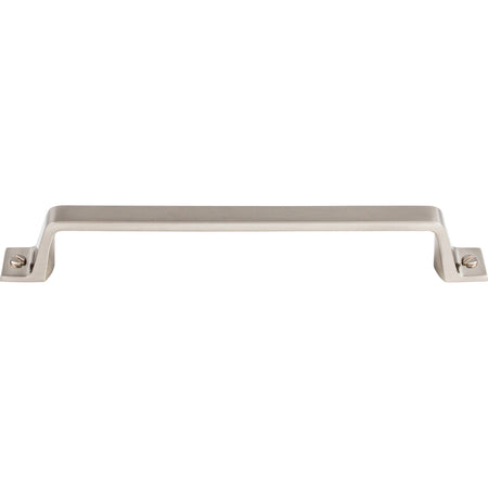 Top Knobs TK745BSN: 6-5/16" cc Channing Flat Bar Cabinet Pull - Brushed Satin Nickel