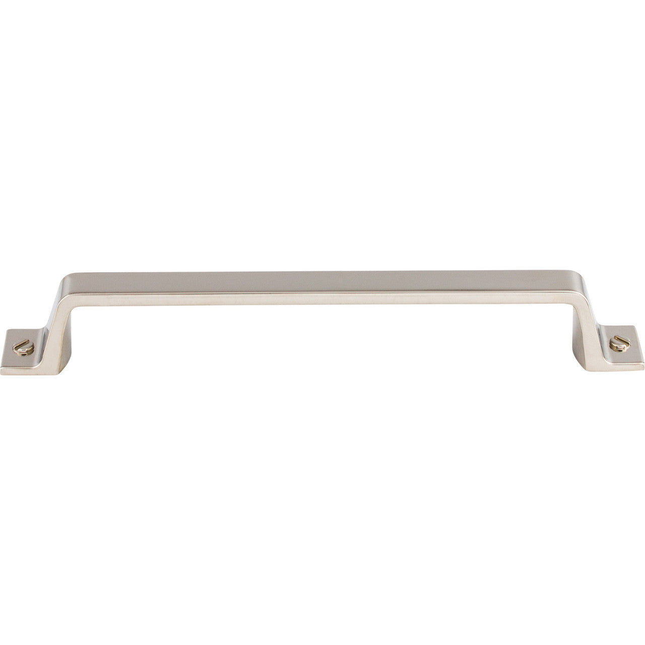 Top Knobs TK745PN: 6-5/16" cc Channing Flat Bar Cabinet Pull - Polished Nickel