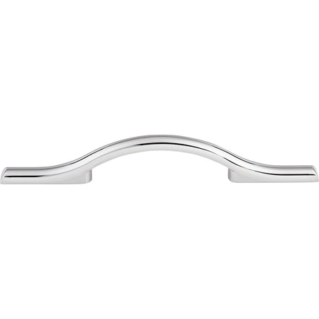 Top Knobs TK753PC: 3-3/4" cc Somerdale Arched Cabinet Pull - Polished Chrome