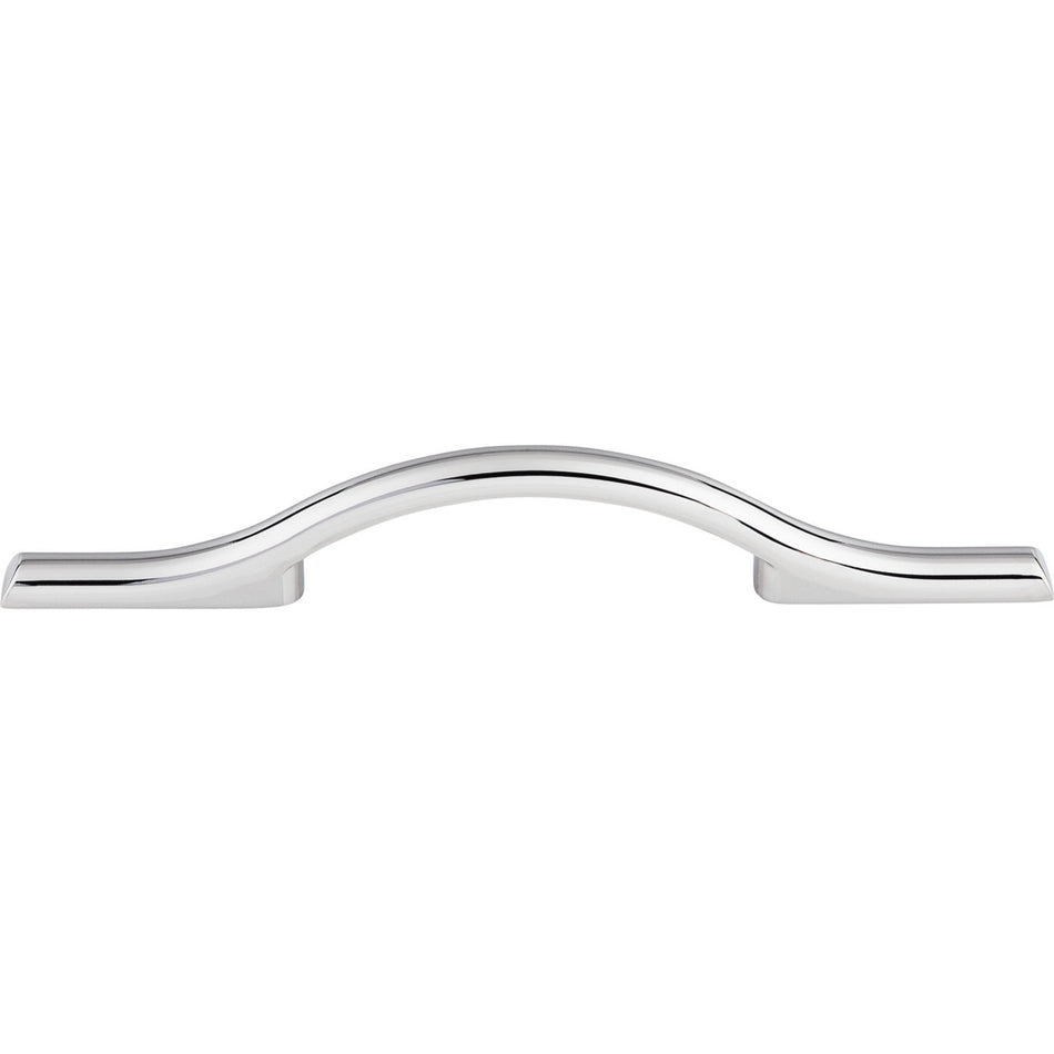 Top Knobs TK753PC: 3-3/4" cc Somerdale Arched Cabinet Pull - Polished Chrome