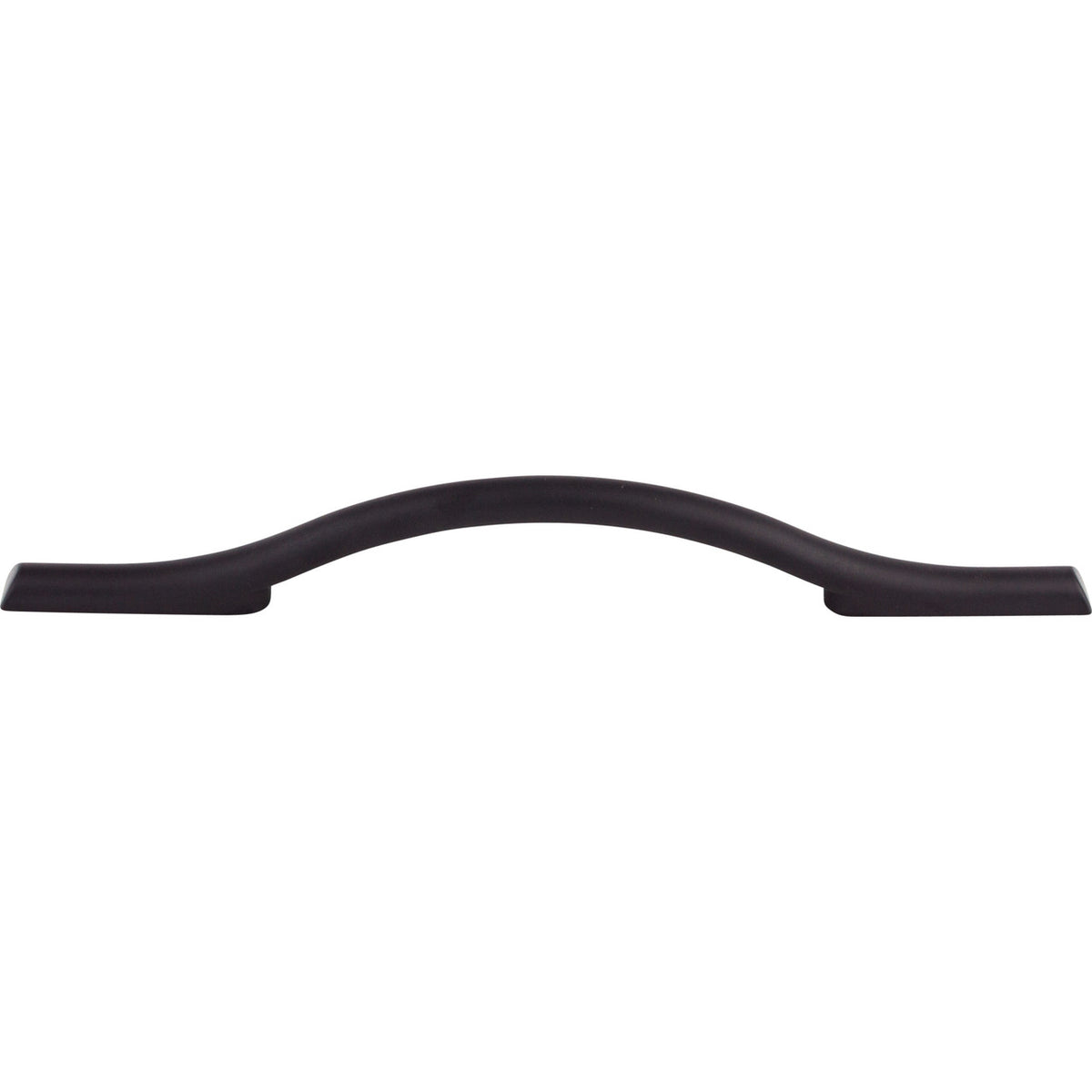 Top Knobs TK754BLK: 5-1/16" cc Somerdale Arched Cabinet Pull - Flat Black