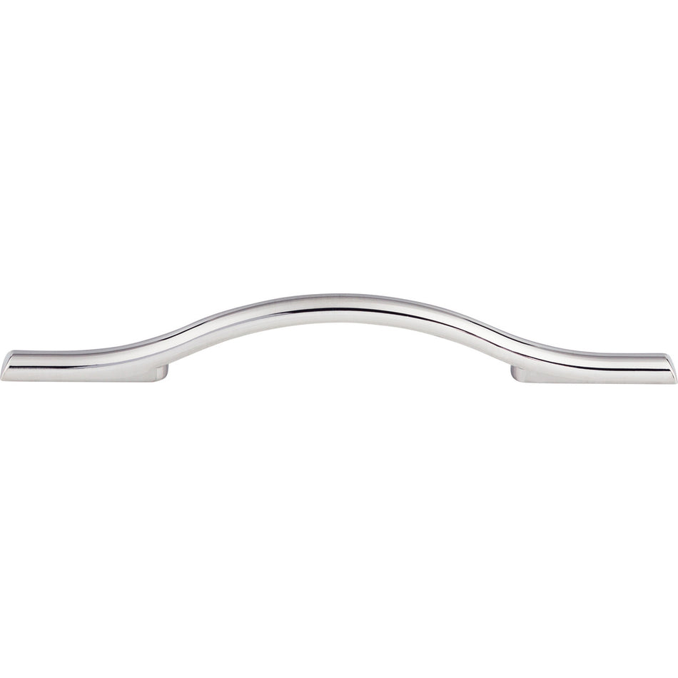 Top Knobs TK754PC: 5-1/16" cc Somerdale Arched Cabinet Pull - Polished Chrome
