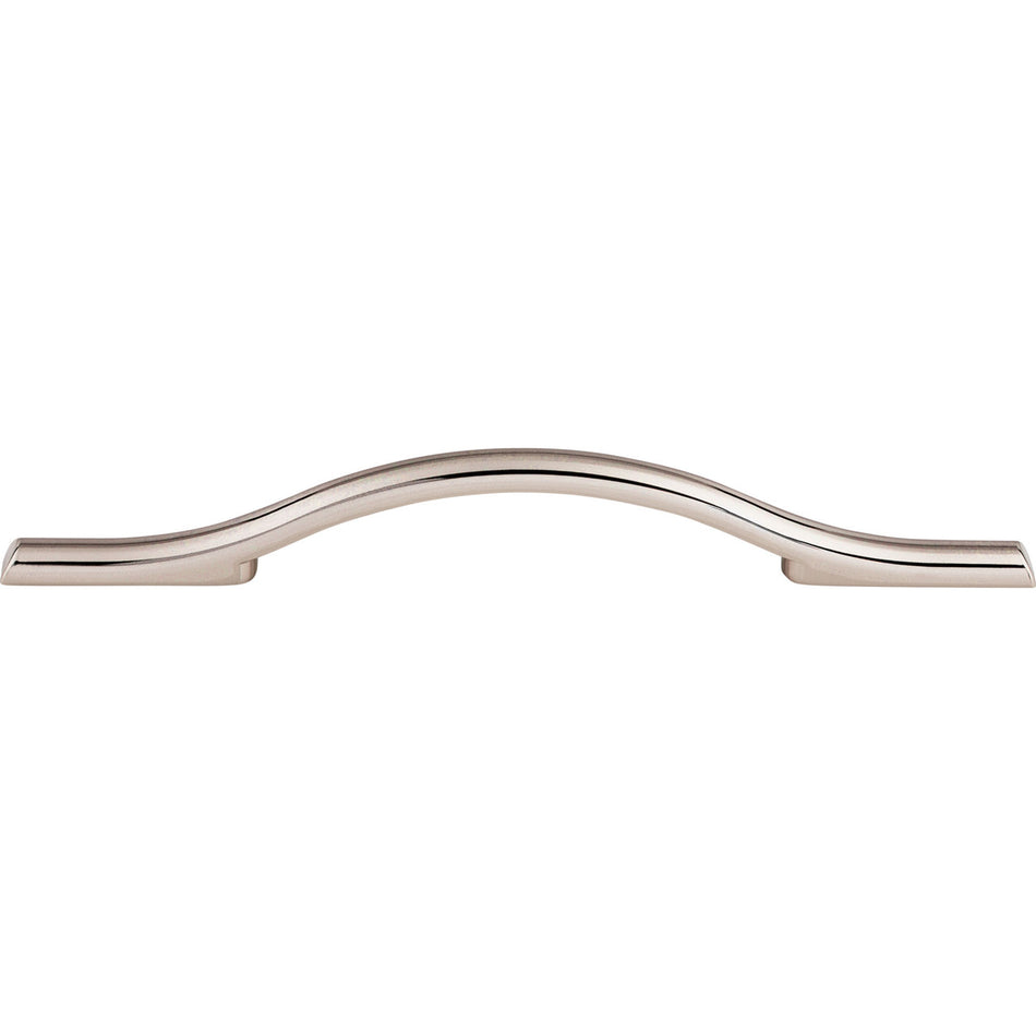 Top Knobs TK754PN: 5-1/16" cc Somerdale Arched Cabinet Pull - Polished Nickel