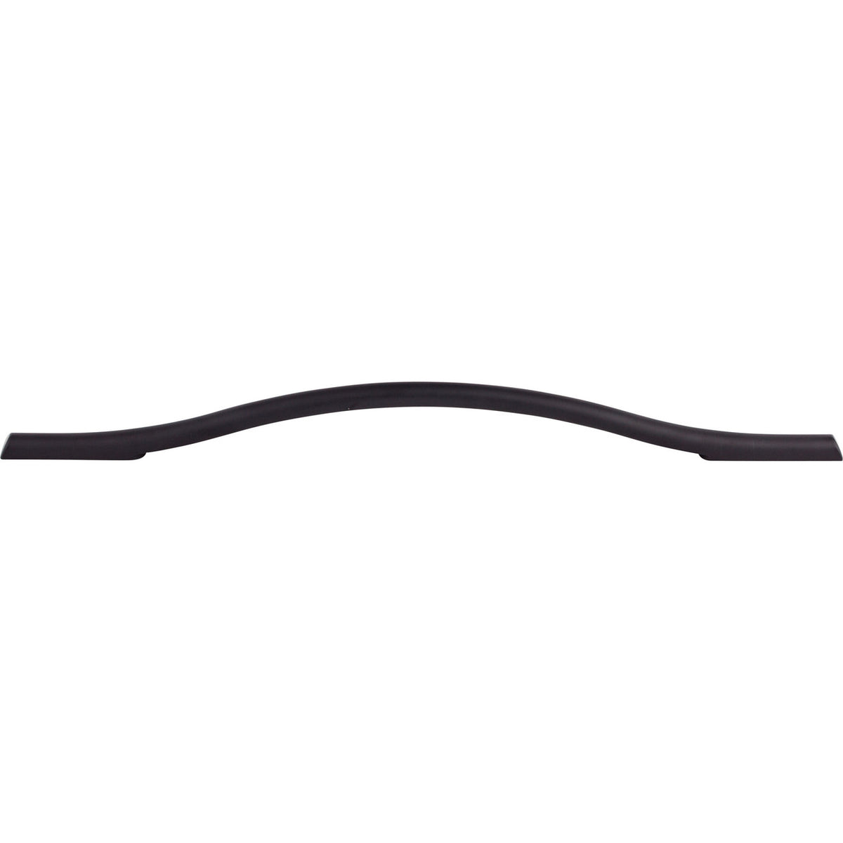Top Knobs TK757BLK: 9" cc Somerdale Arched Cabinet Pull - Flat Black