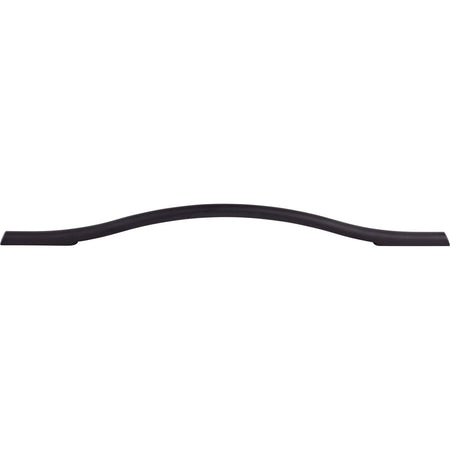 Top Knobs TK757BLK: 9" cc Somerdale Arched Cabinet Pull - Flat Black