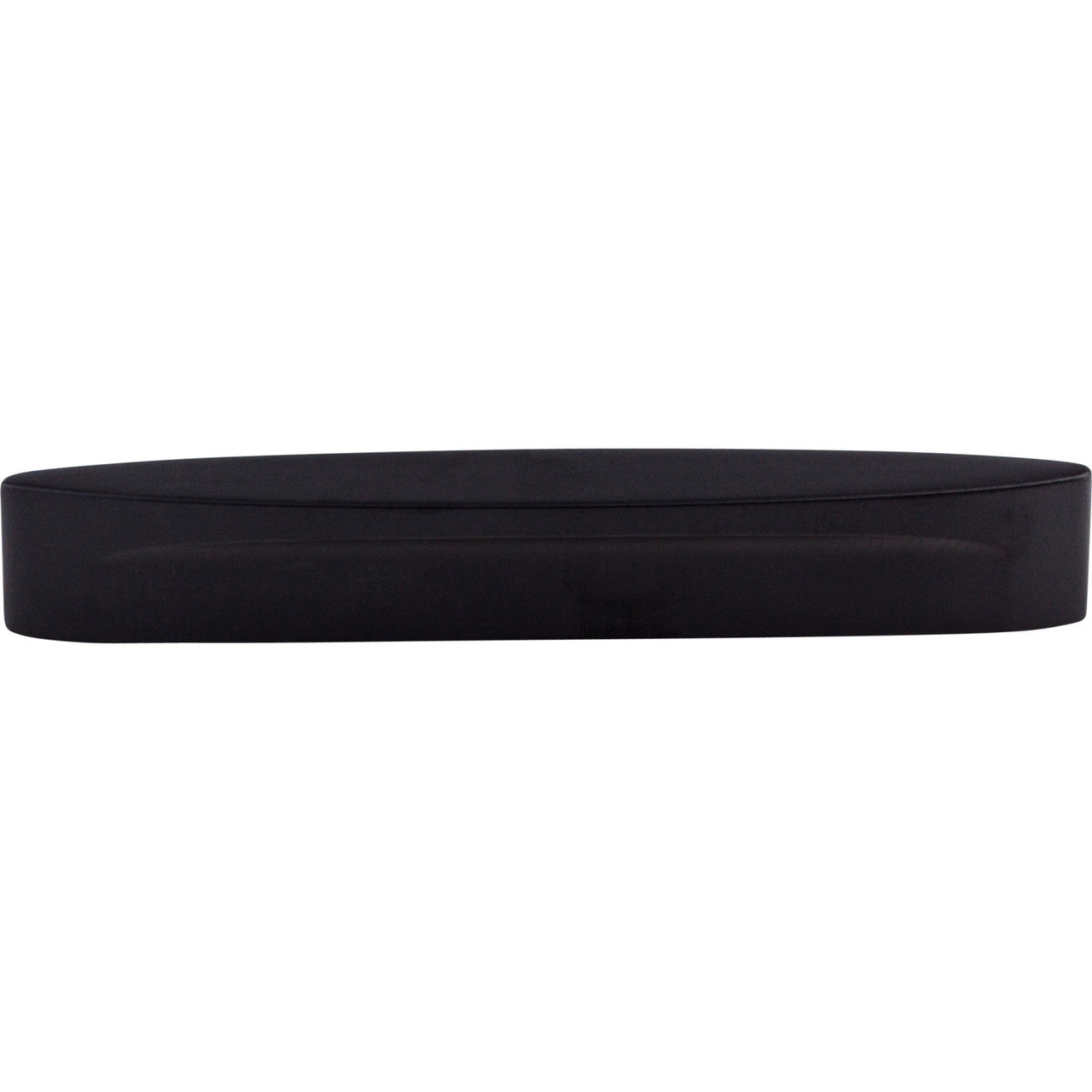 Top Knobs TK75BLK: 5" cc Sanctuary Oval Slot Cabinet Pull - Flat Black