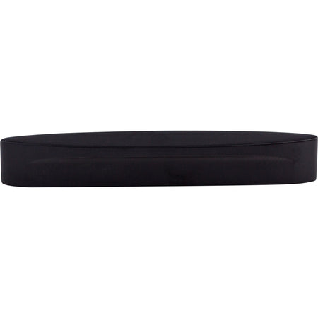 Top Knobs TK75BLK: 5" cc Sanctuary Oval Slot Cabinet Pull - Flat Black
