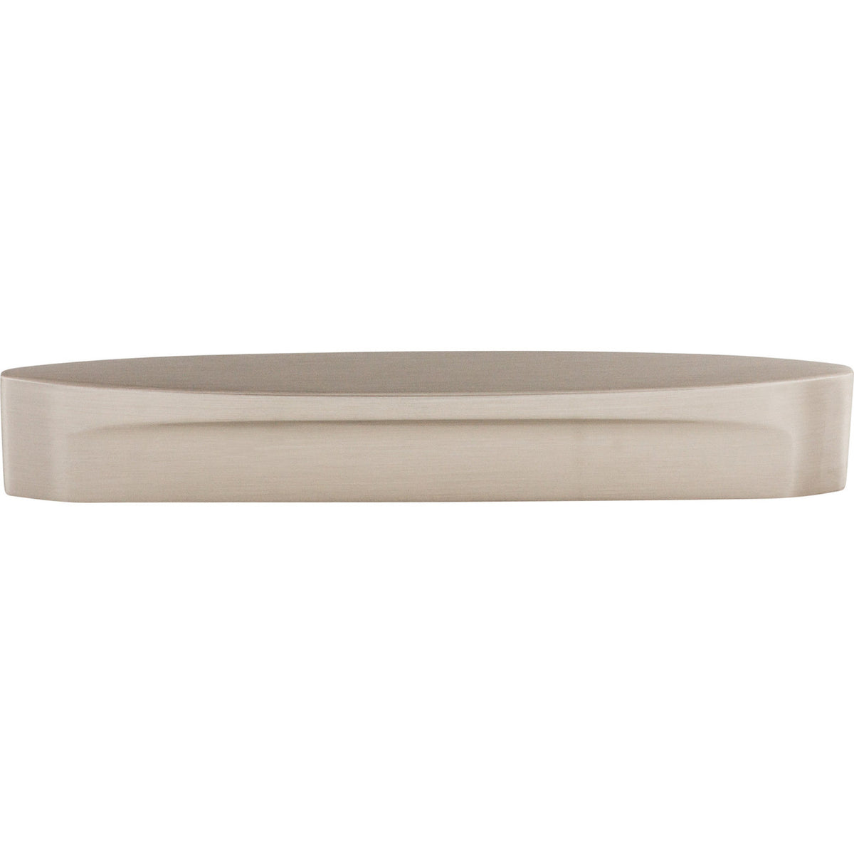 Top Knobs TK75BSN: 5" cc Sanctuary Oval Slot Cabinet Pull - Brushed Satin Nickel