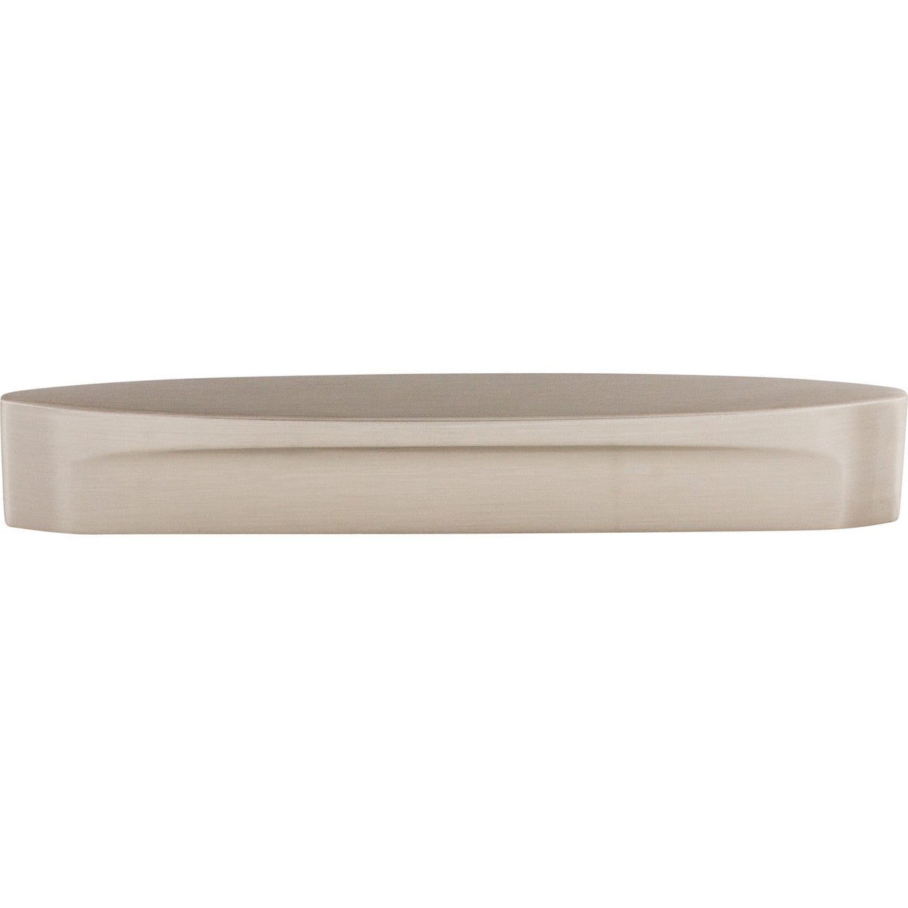 Top Knobs TK75BSN: 5" cc Sanctuary Oval Slot Cabinet Pull - Brushed Satin Nickel