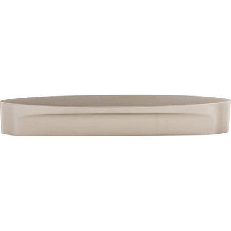 Top Knobs TK75BSN: 5" cc Sanctuary Oval Slot Cabinet Pull - Brushed Satin Nickel