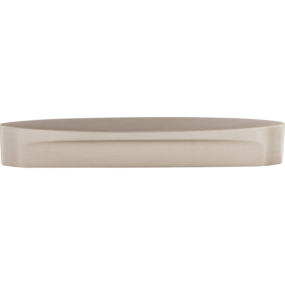 Top Knobs TK75BSN: 5" cc Sanctuary Oval Slot Cabinet Pull - Brushed Satin Nickel