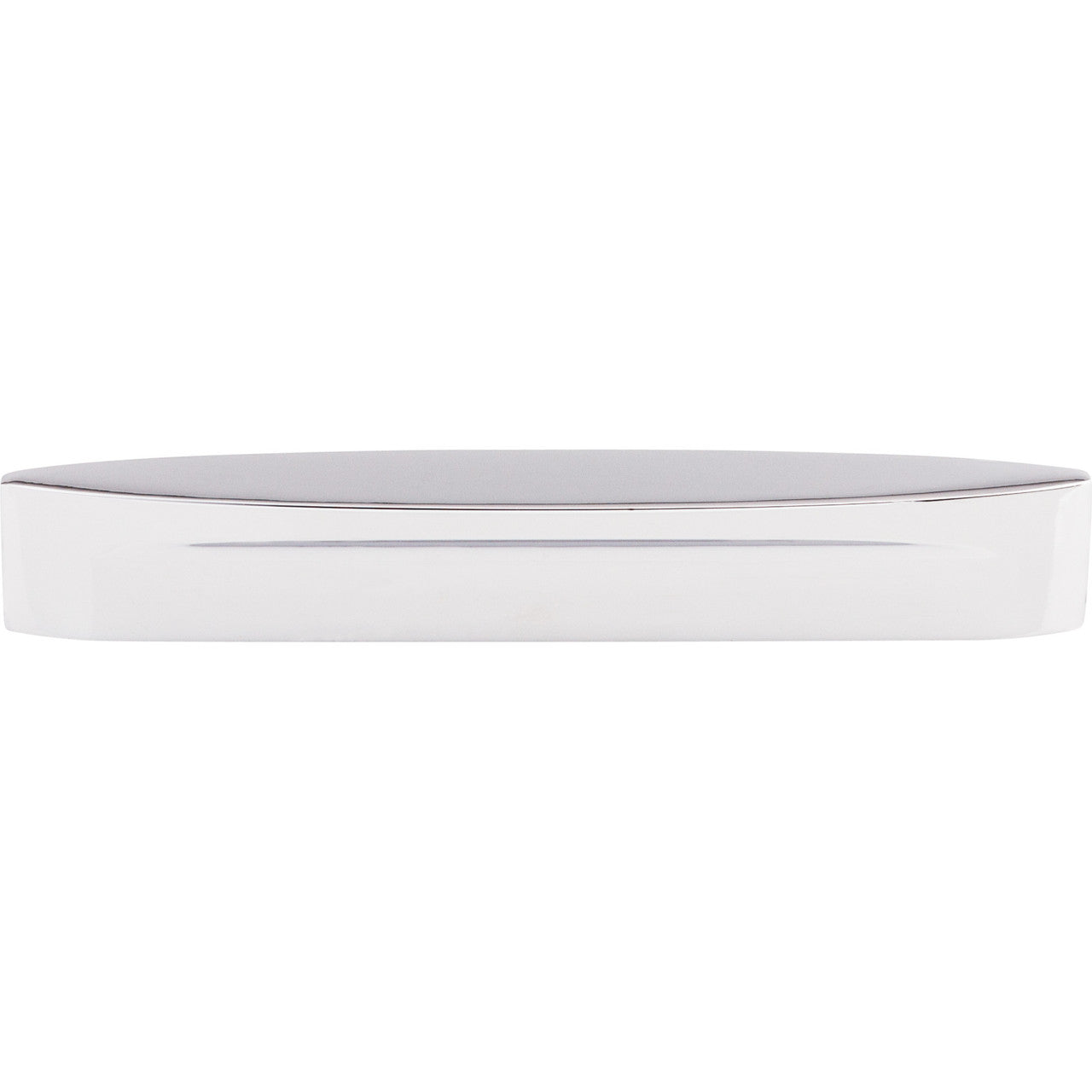 Top Knobs TK75PC: 5" cc Sanctuary Oval Slot Cabinet Pull - Polished Chrome