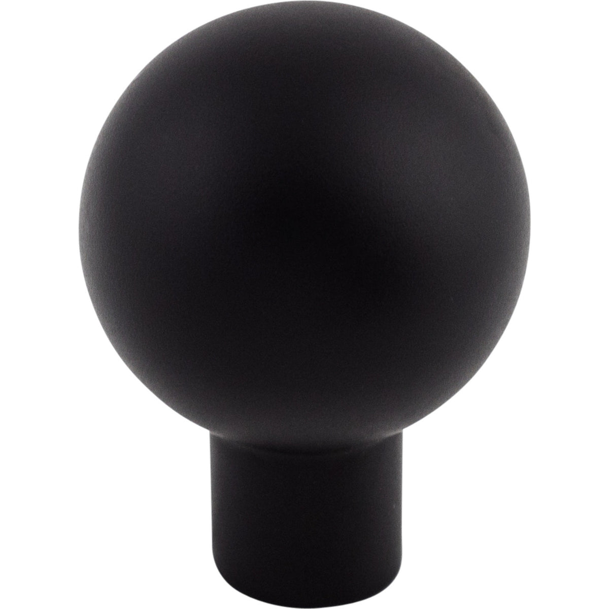 Top Knobs TK760BLK: 7/8" Brookline Sphere Cabinet Knob - Flat Black
