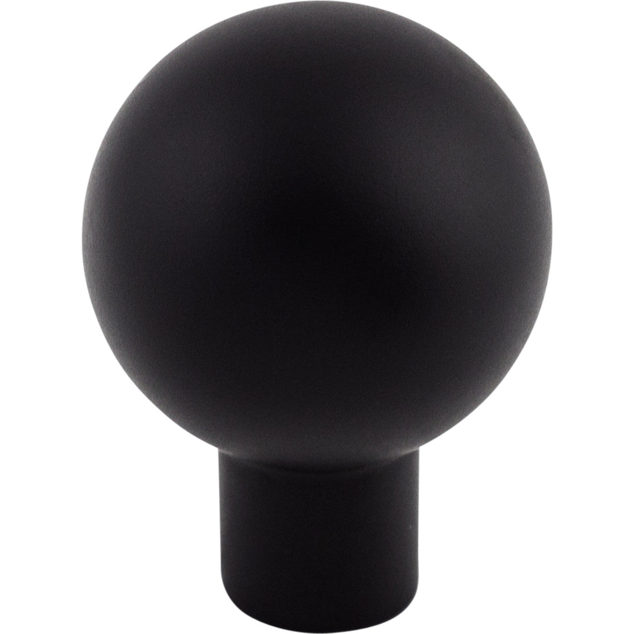 Top Knobs TK760BLK: 7/8" Brookline Sphere Cabinet Knob - Flat Black