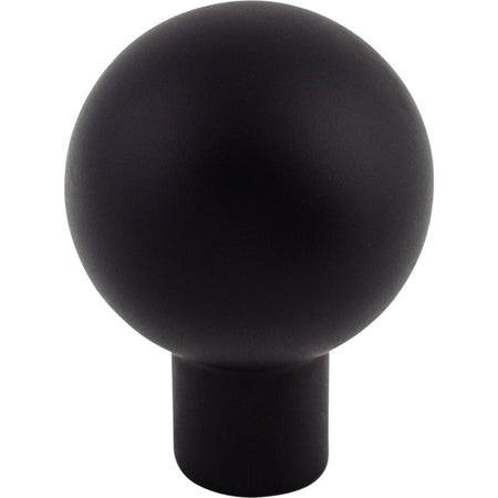 Top Knobs TK760BLK: 7/8" Brookline Sphere Cabinet Knob - Flat Black