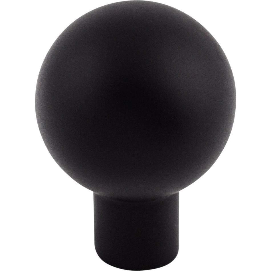 Top Knobs TK760BLK: 7/8" Brookline Sphere Cabinet Knob - Flat Black