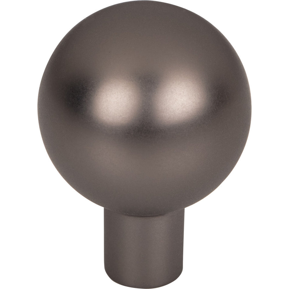 Top Knobs TK761AG: 1" Brookline Sphere Cabinet Knob - Ash Gray