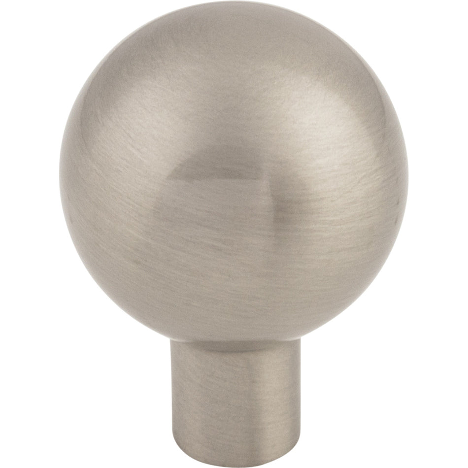 Top Knobs TK761BSN: 1" Brookline Sphere Cabinet Knob - Brushed Satin Nickel