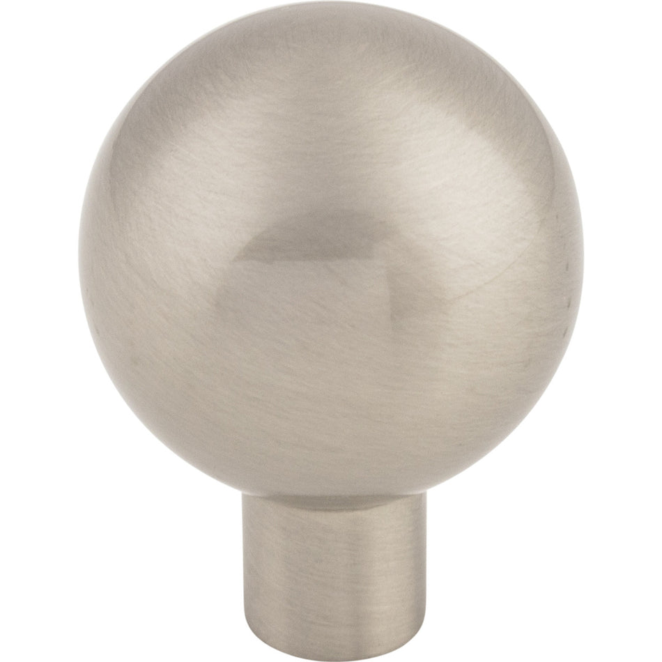 Top Knobs TK762BSN: 1-1/8" Brookline Sphere Cabinet Knob - Brushed Satin Nickel