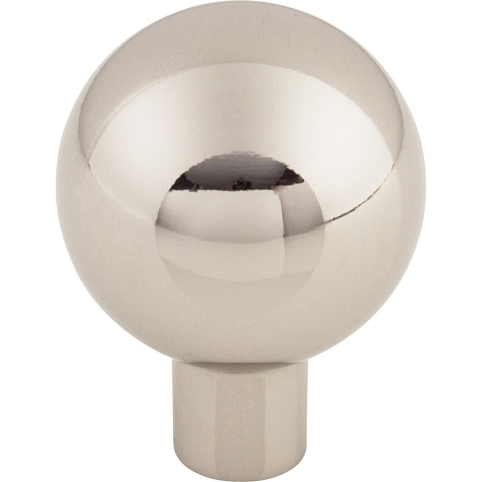 Top Knobs TK762PN: 1-1/8" Brookline Sphere Cabinet Knob - Polished Nickel