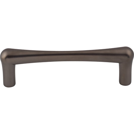 Top Knobs TK763AG: 3-3/4" cc Brookline Round Bar Cabinet Pull - Ash Gray