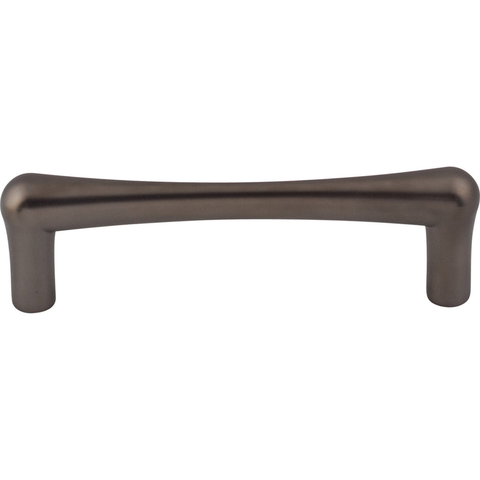 Top Knobs TK763AG: 3-3/4" cc Brookline Round Bar Cabinet Pull - Ash Gray
